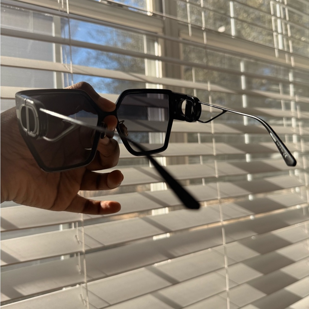 Dior Black Geometric Sunglasses - Picture 2 of 4